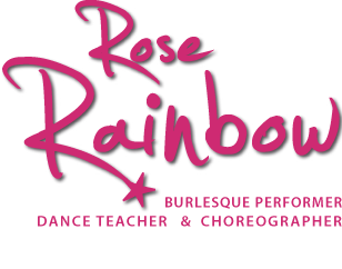 Rose Rainbow Burlesque background image